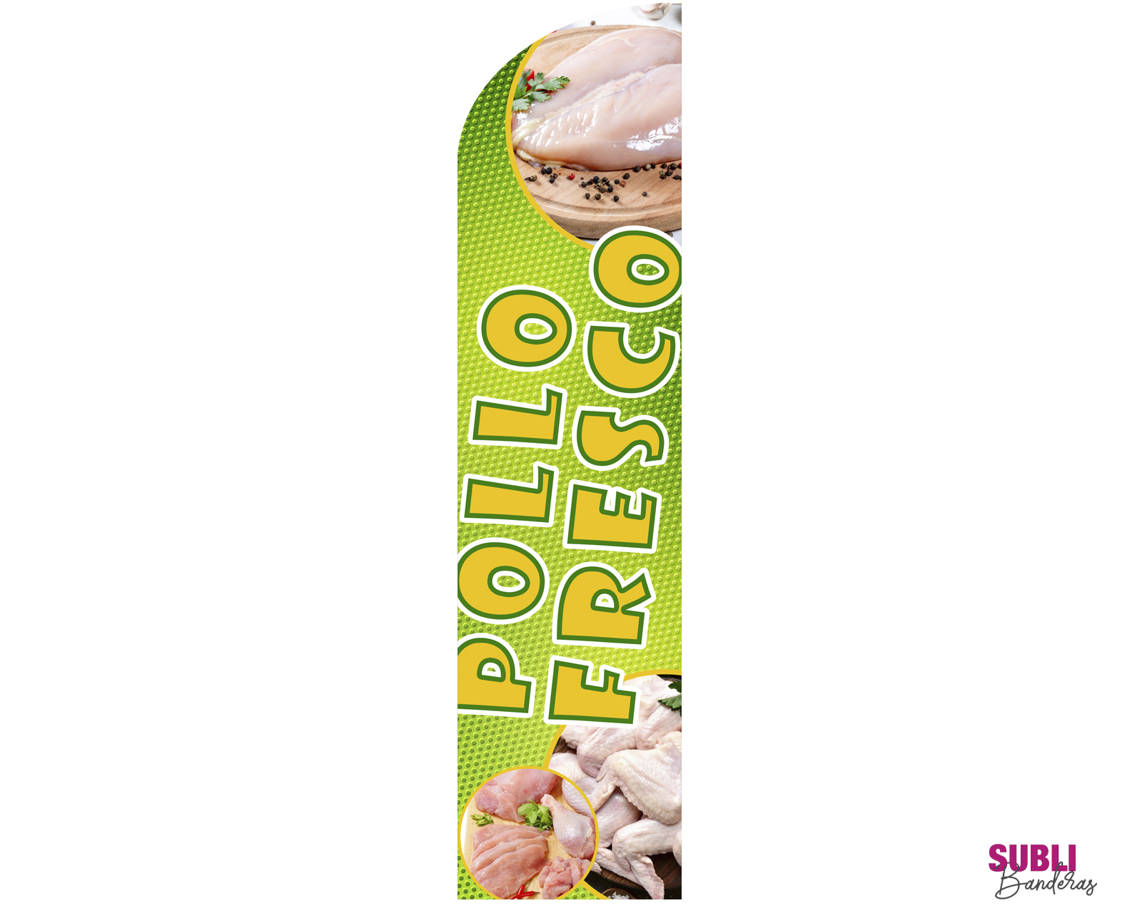 Bandera Pollo Fresco