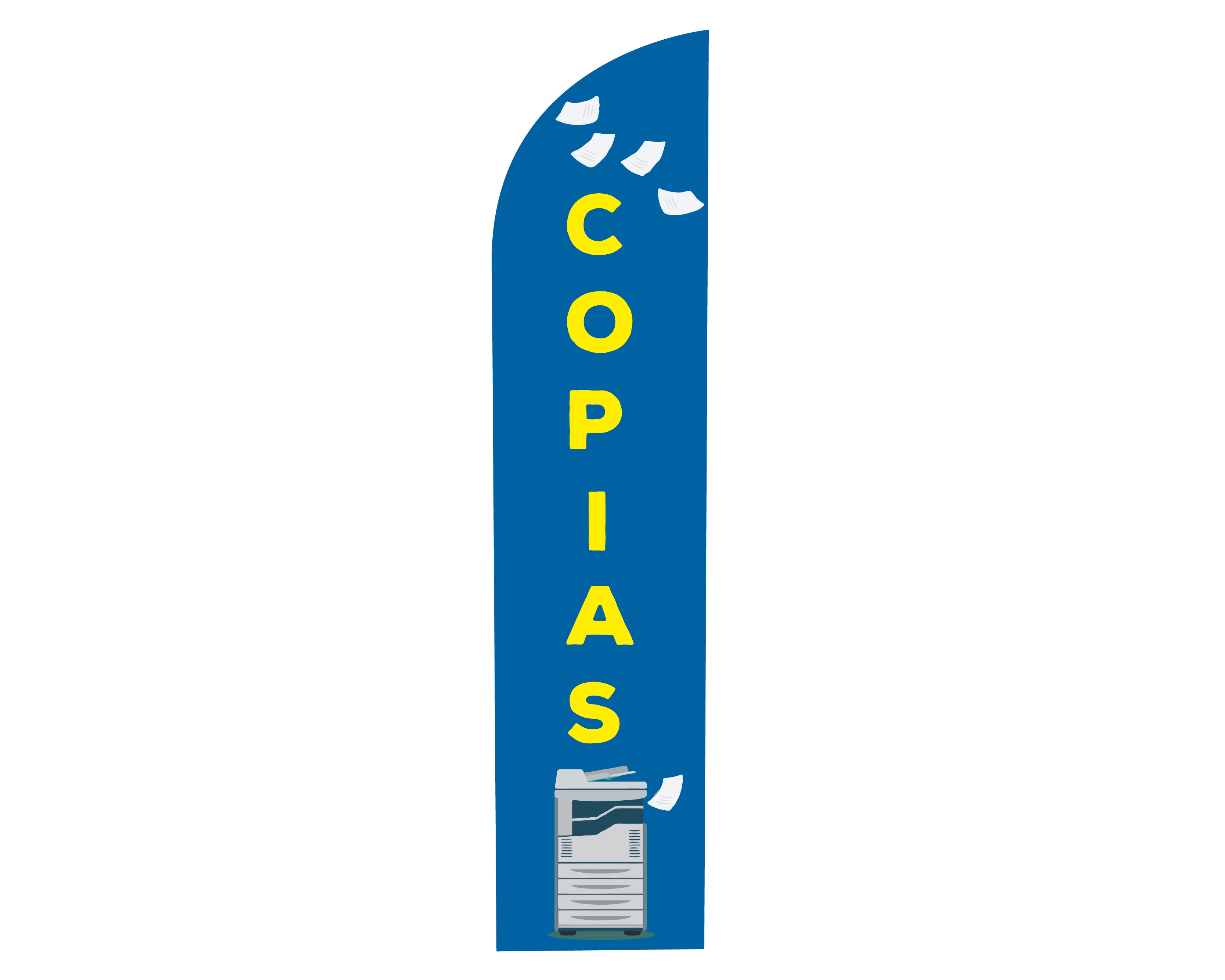 Bandera Copias Sublibanderas color Azul $1,299