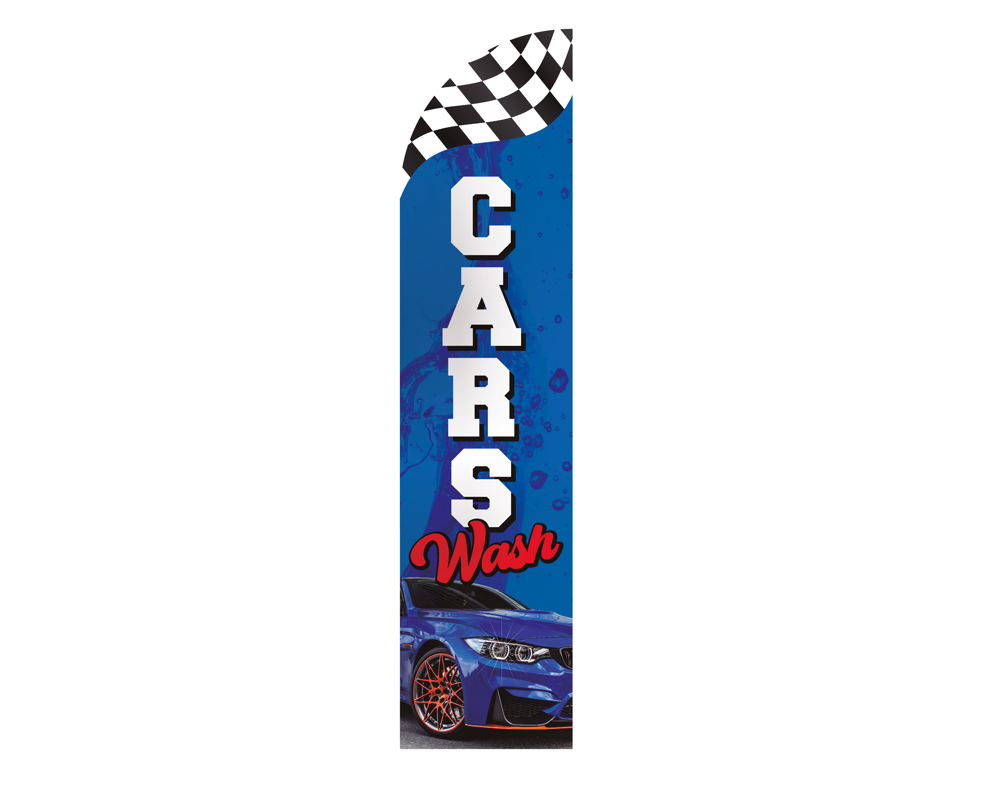 Bandera Publicitaria Cars Wash