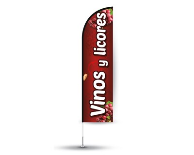 Foto 2 | Bandera Vinos y Licores Sublibanderas Multicolor