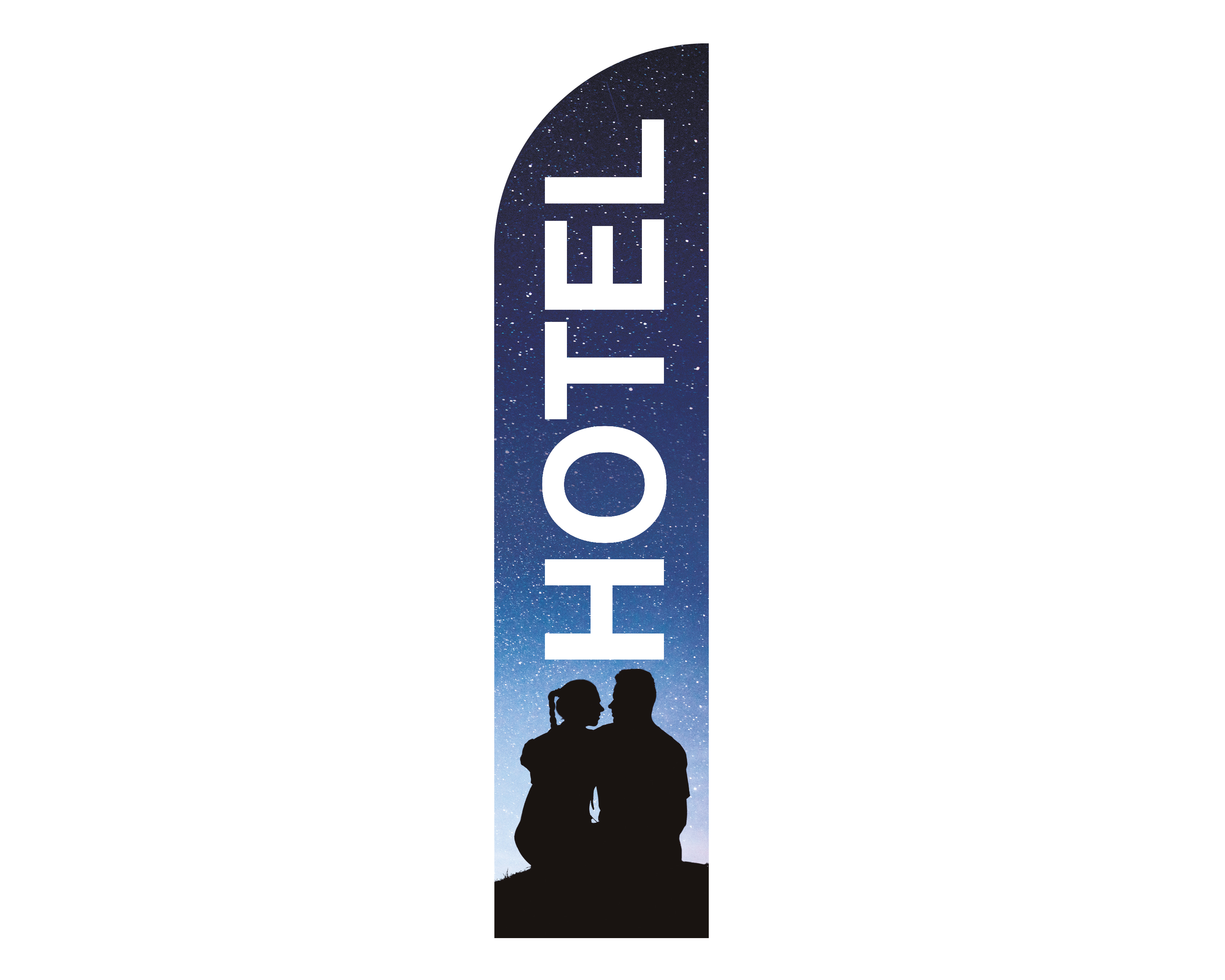 Bandera para Publicidad de Hotel Sublibanderas Multicolor