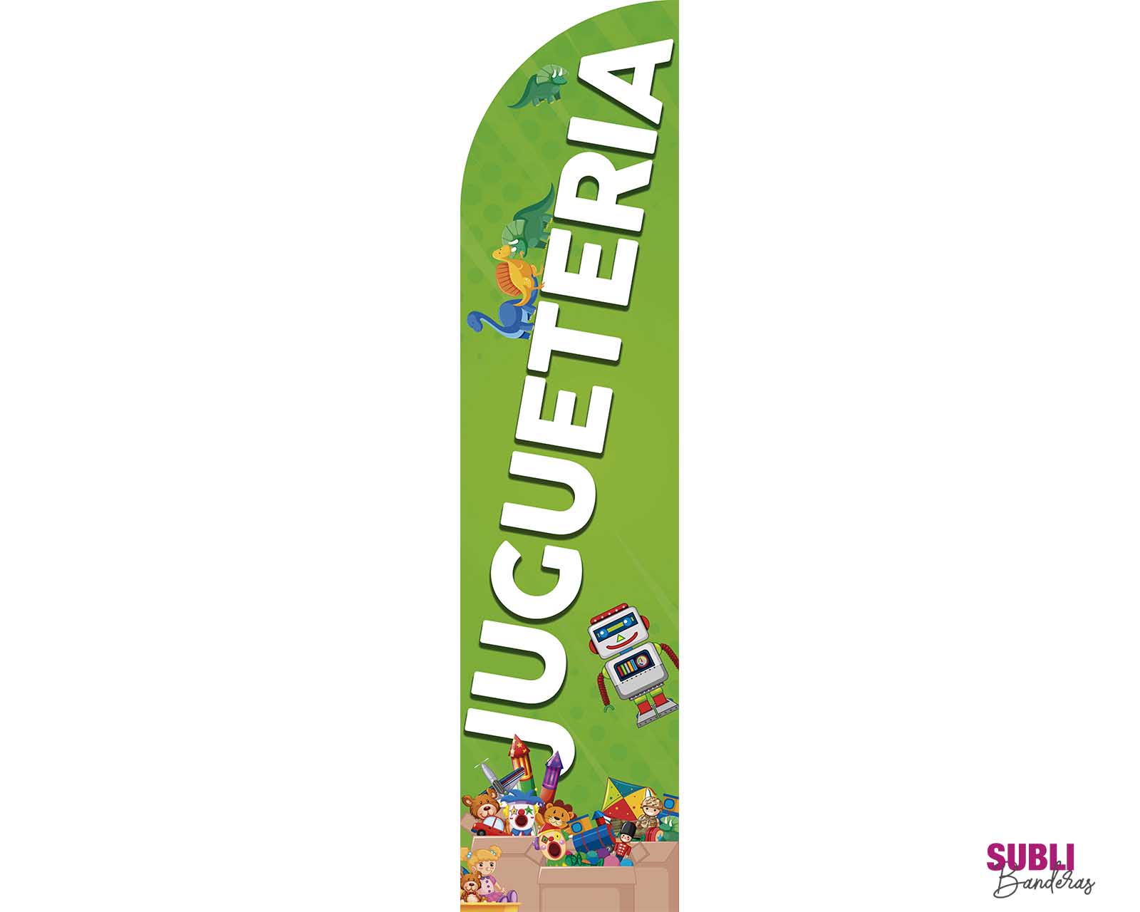 Foto 2 pulgar | Bandera para Publicidad de Juguetería Sublibanderas Multicolor