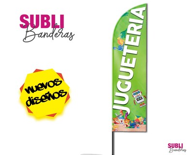 Foto 2 | Bandera para Publicidad de Juguetería Sublibanderas Multicolor