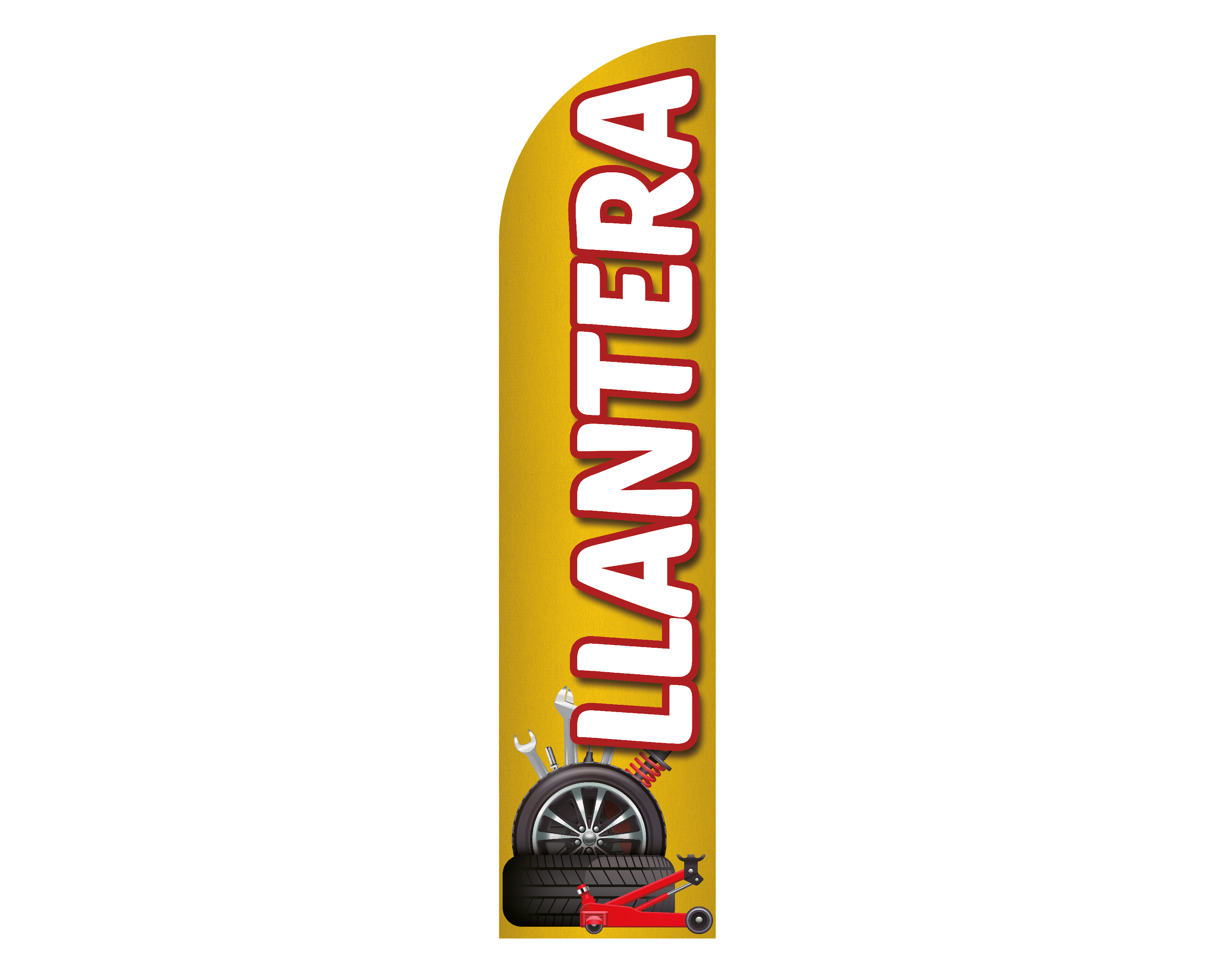 Foto 1 | Bandera Publicitaria para Llantera - Aumenta tus Ventas con Sublibanderas