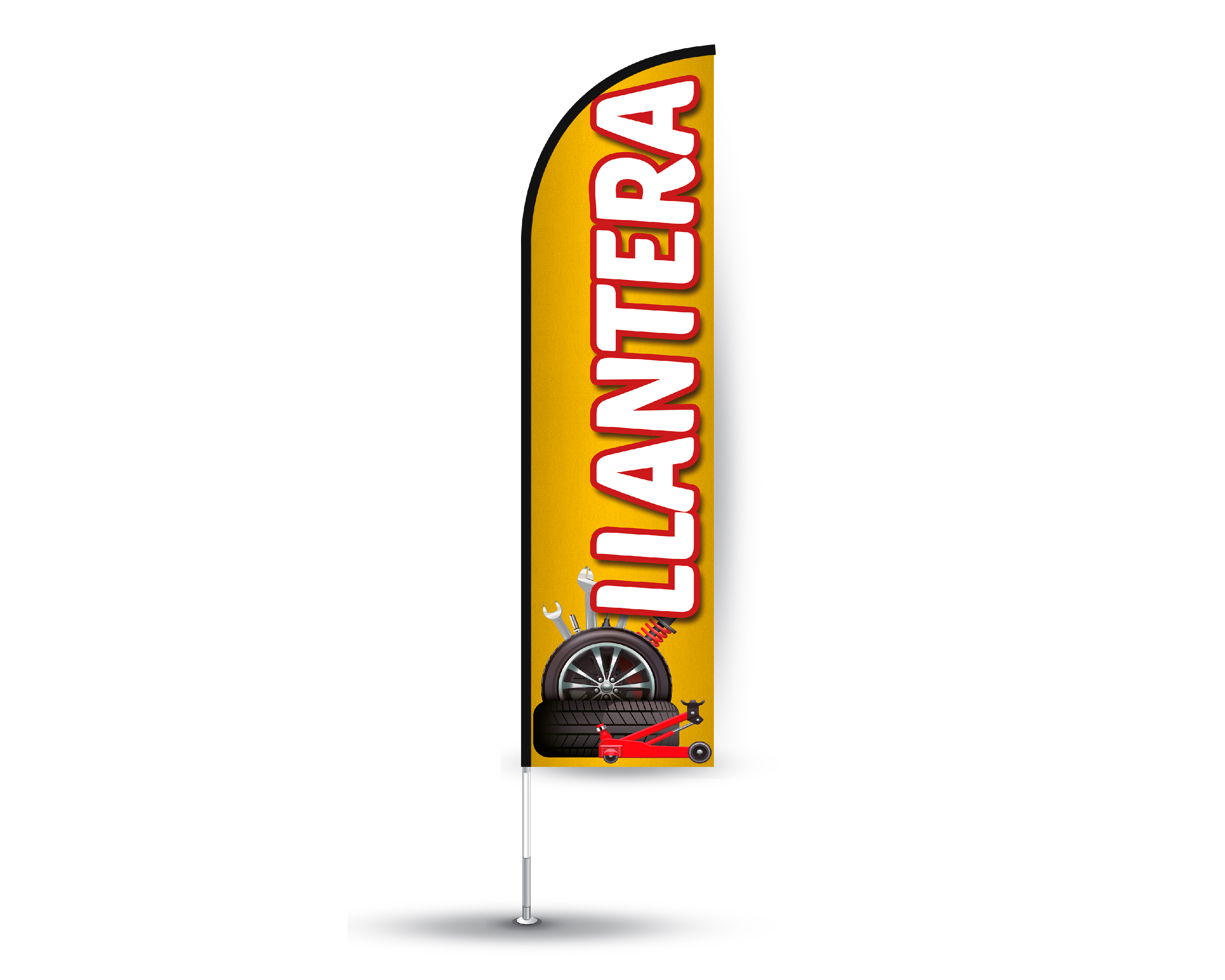Foto 2 | Bandera Publicitaria para Llantera - Aumenta tus Ventas con Sublibanderas