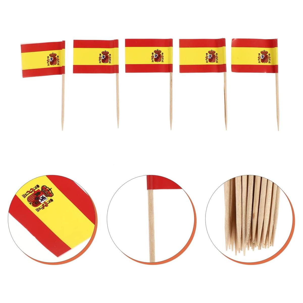 Foto 4 pulgar | Mini Banderas De Palillos De Diente Ventdepot Mxeto-001 10 Piezas Multicolor