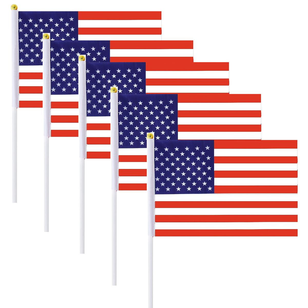 Mini Banderas De Usa Ventdepot Mxusg-001 5 Piezas Multicolor