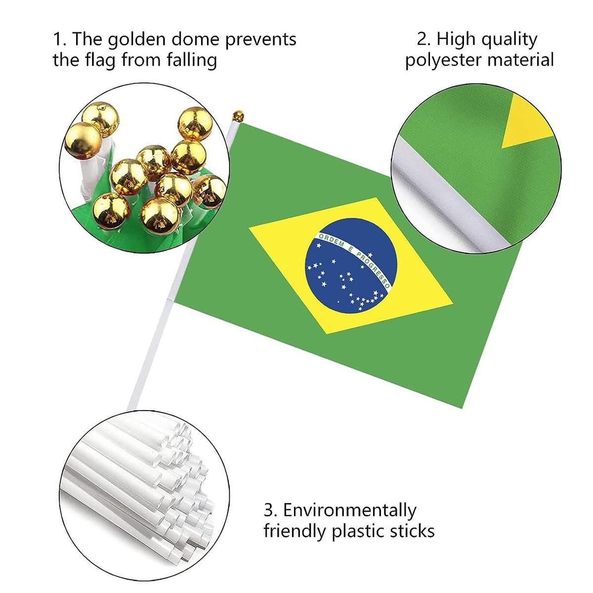 Foto 4 pulgar | Banderillas De Brasil Ventdepot Mxbrf-000 1 Pieza Multicolor