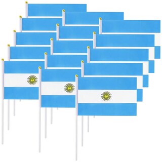 Foto 1 | Bandera Argentina 25 De Mayo Ventdepot Mxain-003 15 Piezas Multicolor