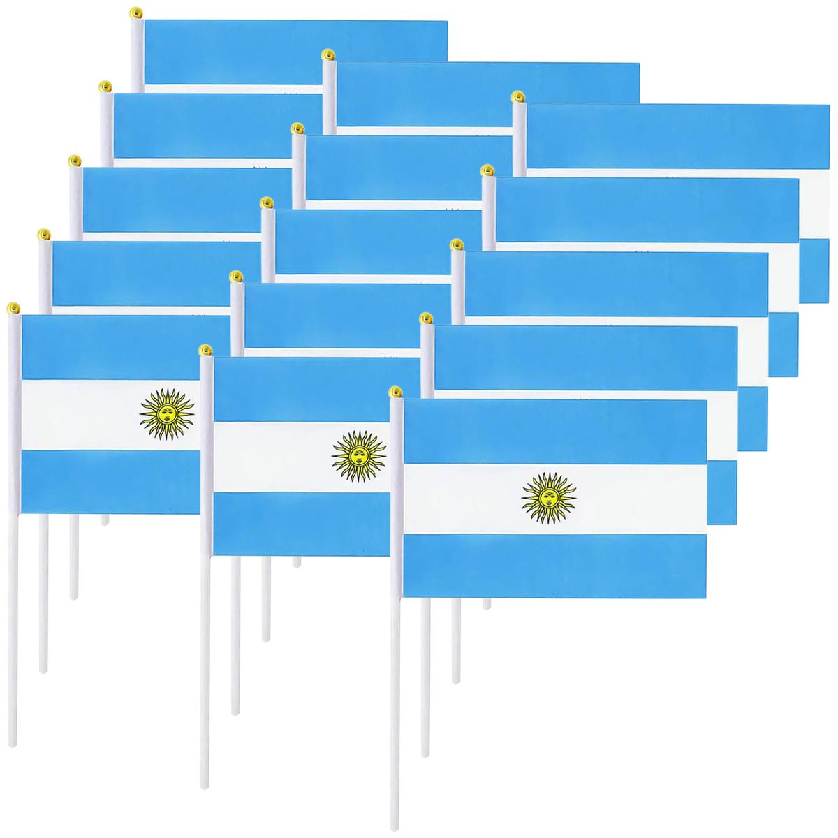 Foto 3 pulgar | Bandera Argentina 25 De Mayo Ventdepot Mxain-003 15 Piezas Multicolor