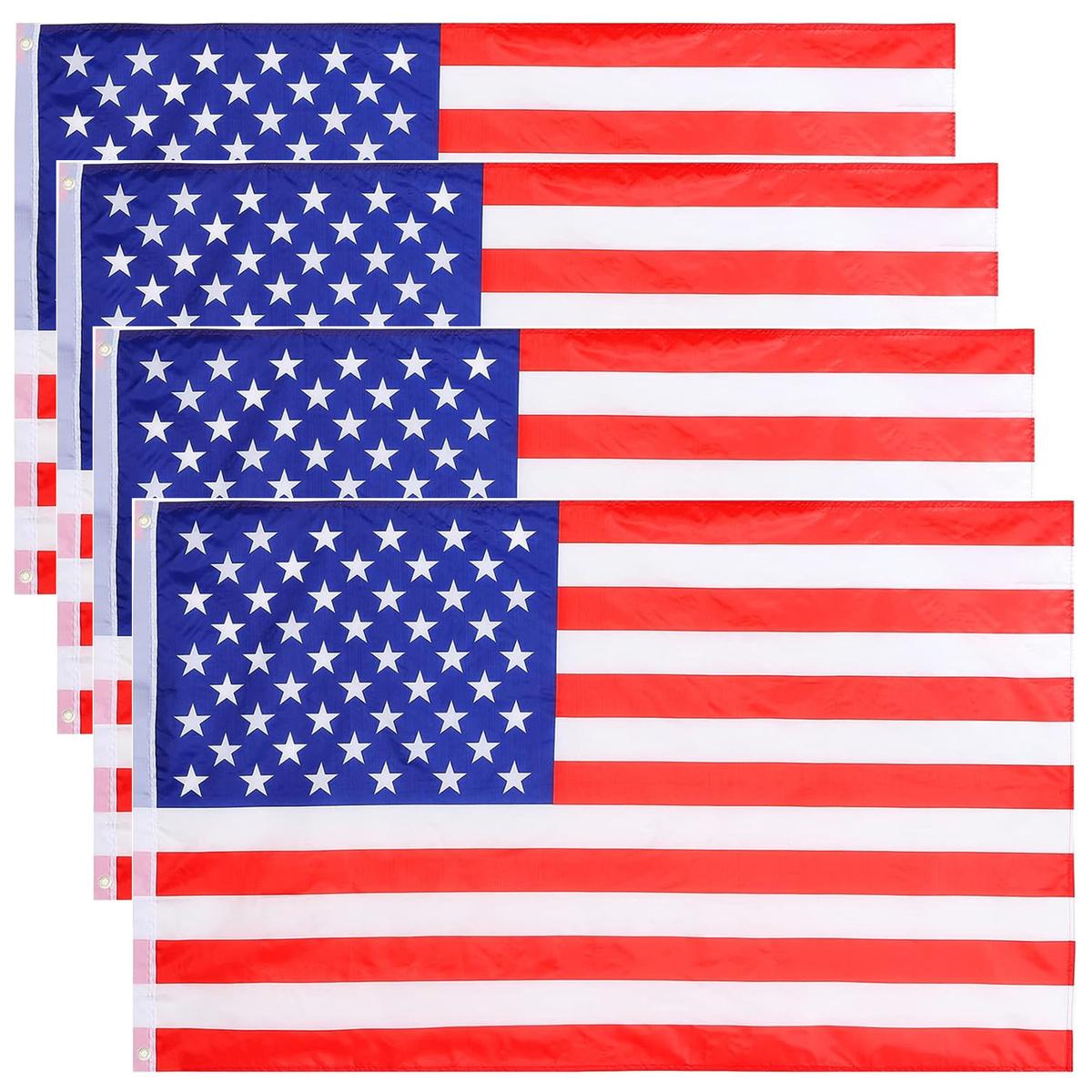 Foto 3 pulgar | Bandera Americana Innovadoras Ventdepot Mxubf-004 4 Piezas Multicolor