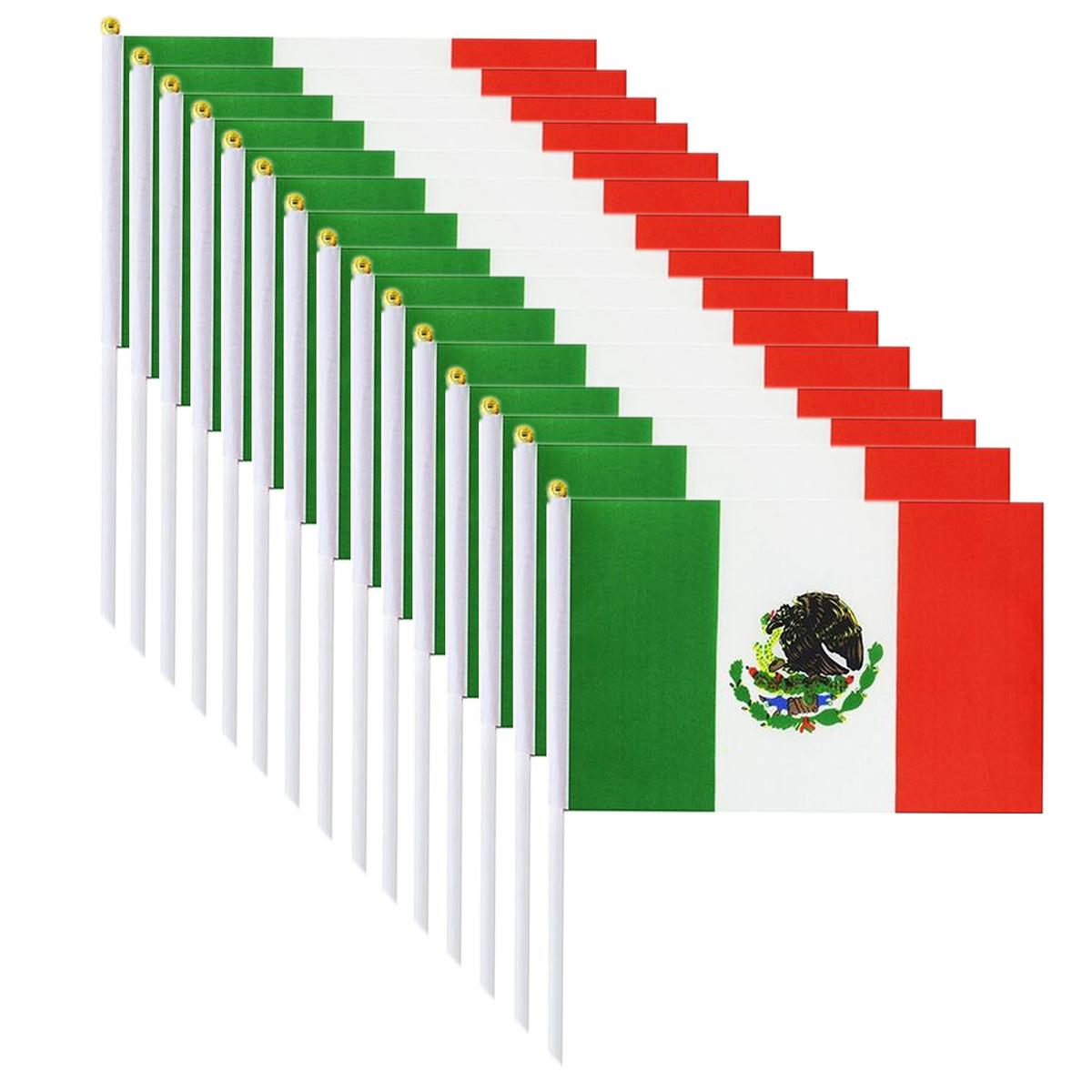 Foto 3 pulgar | Banderitas De México Pequeña Ventdepot Mxmcx-003 15  Piezas Multicolor