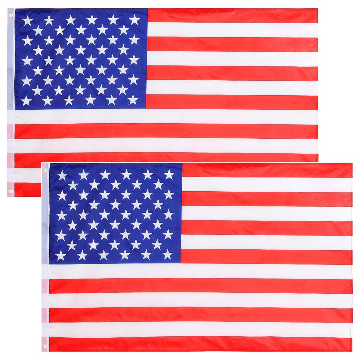 Banderas Con Asta Estadounidense Ventdepot Mxubf-002 2 Piezas Multicolor