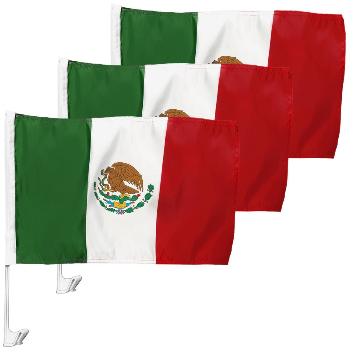 Foto 2 pulgar | Bandera De México Para Coche Ventdepot Mxfax-003 3  Piezas Multicolor