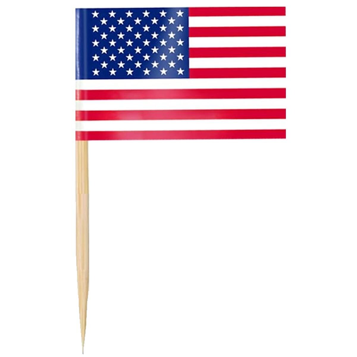 Mini Bandera Americana Ventdepot Mxpsf-011 500 Piezas Multicolor $1,543