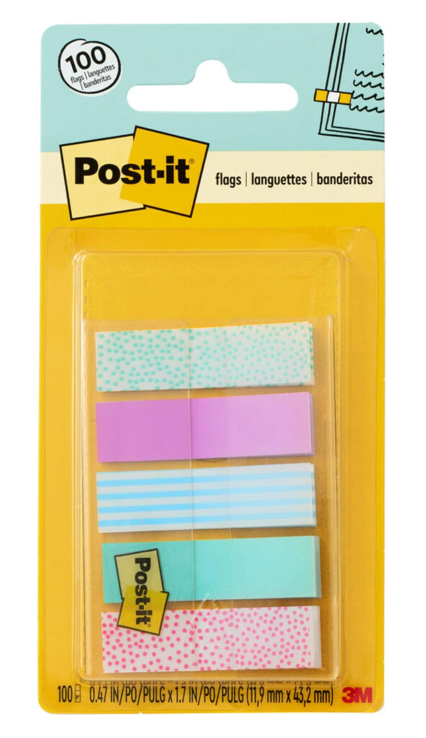 Pattern Flags Post-it 100 Con Dispensador Gradient Collection - Venta Internacional. $321