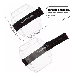 Foto 3 | Porta Credencial Para Brazo Con Elástico Ajustable 5 Piezas Negro