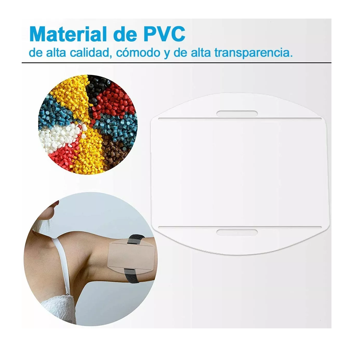 Foto 5 pulgar | Porta Credencial Para Brazo Con Elástico Ajustable 5 Piezas Negro