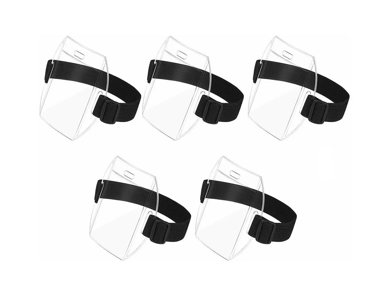 Porta Credencial para Brazo Belug  Transparente 5 Piezas