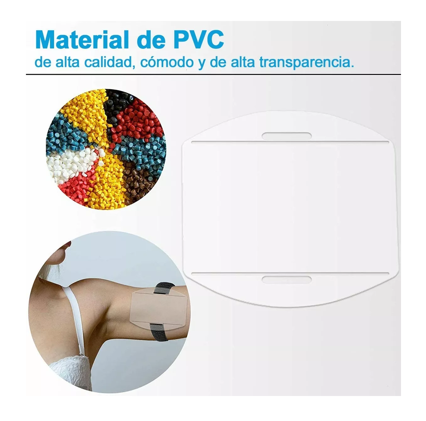 Foto 6 pulgar | Porta Credencial para Brazo Belug  Transparente 5 Piezas