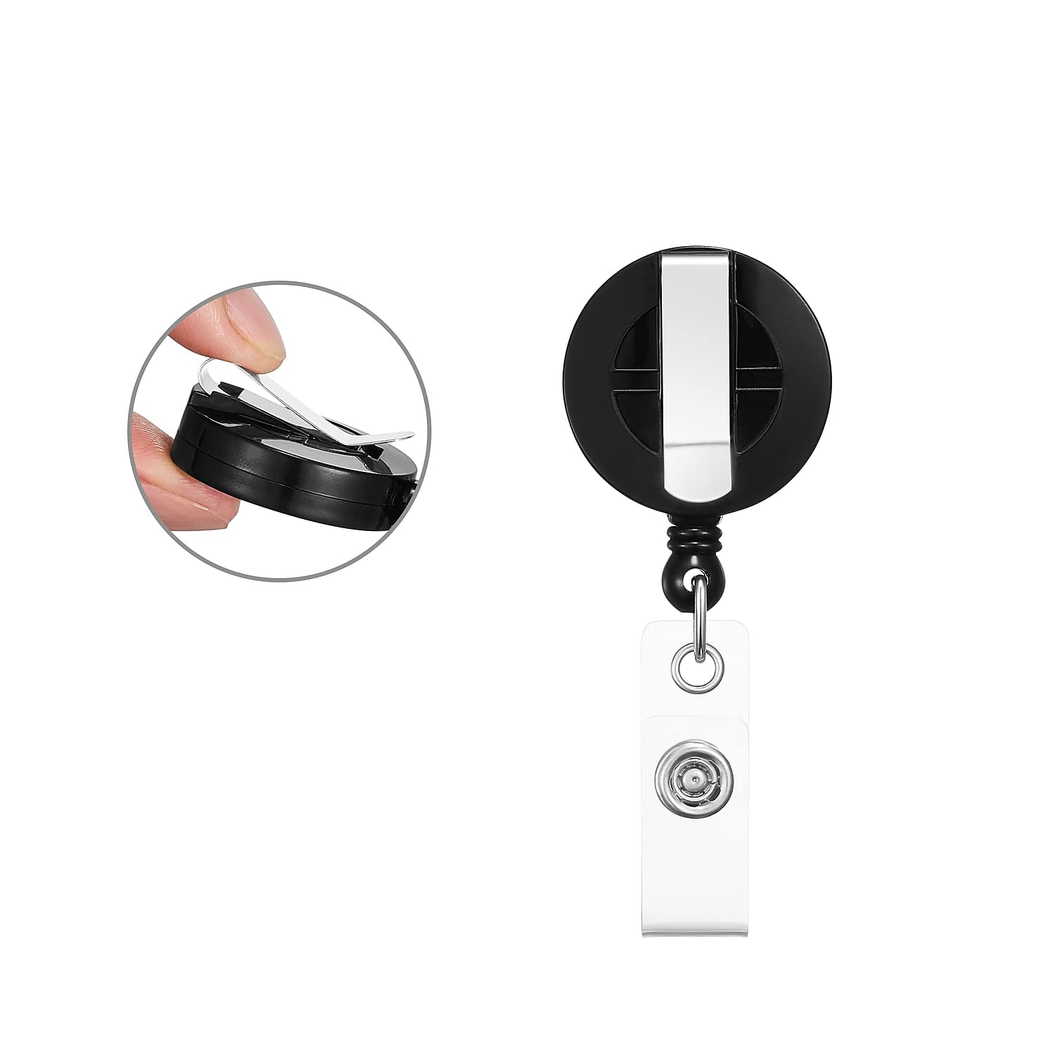 Foto 3 pulgar | Cable Retráctil Badge Reels Staples De 76 Cm, Negro, 50 Unidades - Venta Internacional.