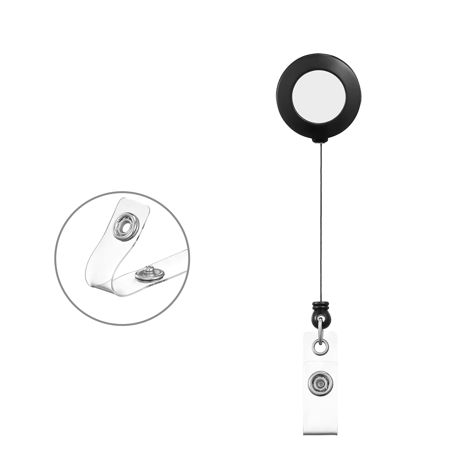 Foto 4 pulgar | Cable Retráctil Badge Reels Staples De 76 Cm, Negro, 50 Unidades - Venta Internacional.