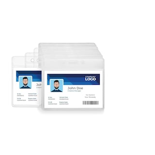 Foto 1 | Soportes Para Tarjetas De Identificación, Grapas, Plástico Resistente, Transparente, 100 Unidades - Venta Internaciona