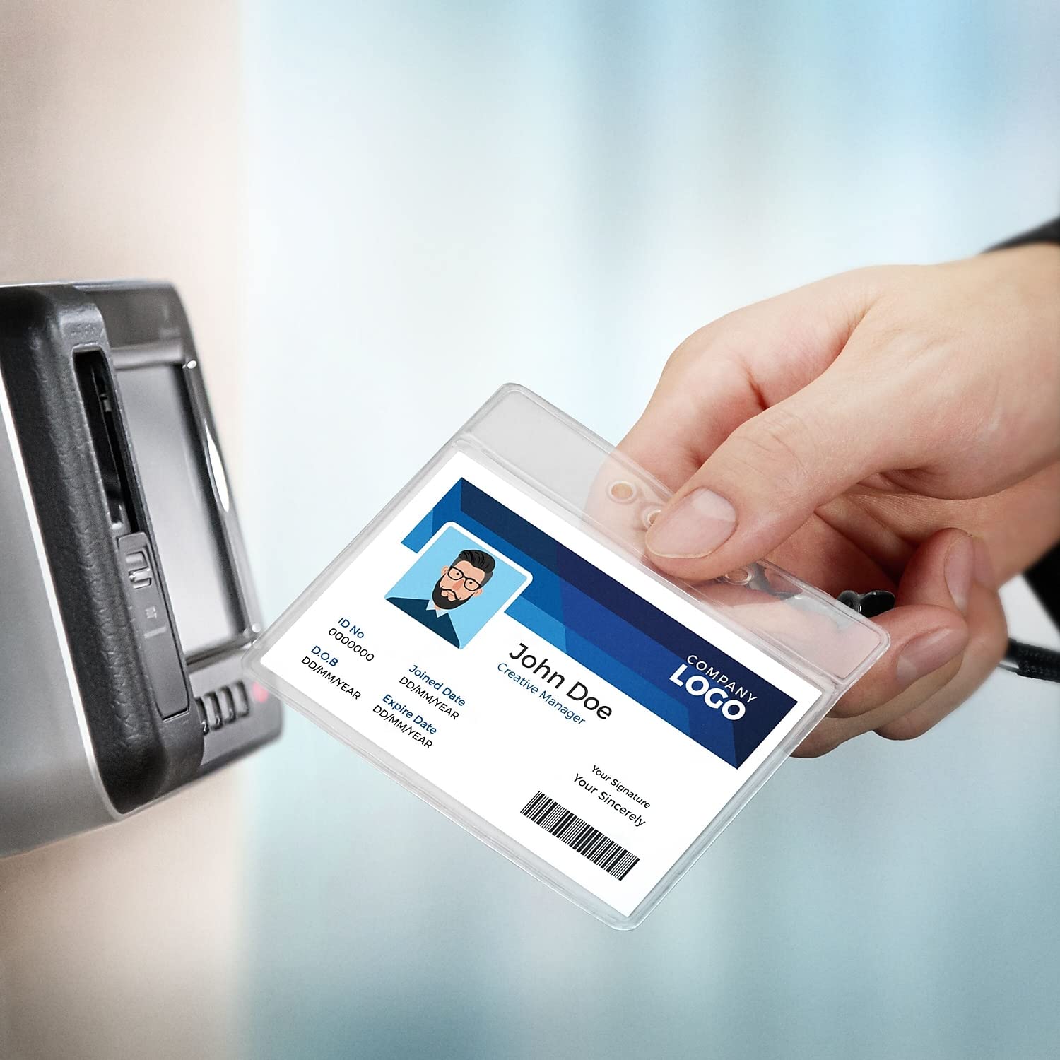 Foto 4 pulgar | Soportes Para Tarjetas De Identificación, Grapas, Plástico Resistente, Transparente, 100 Unidades - Venta Internaciona