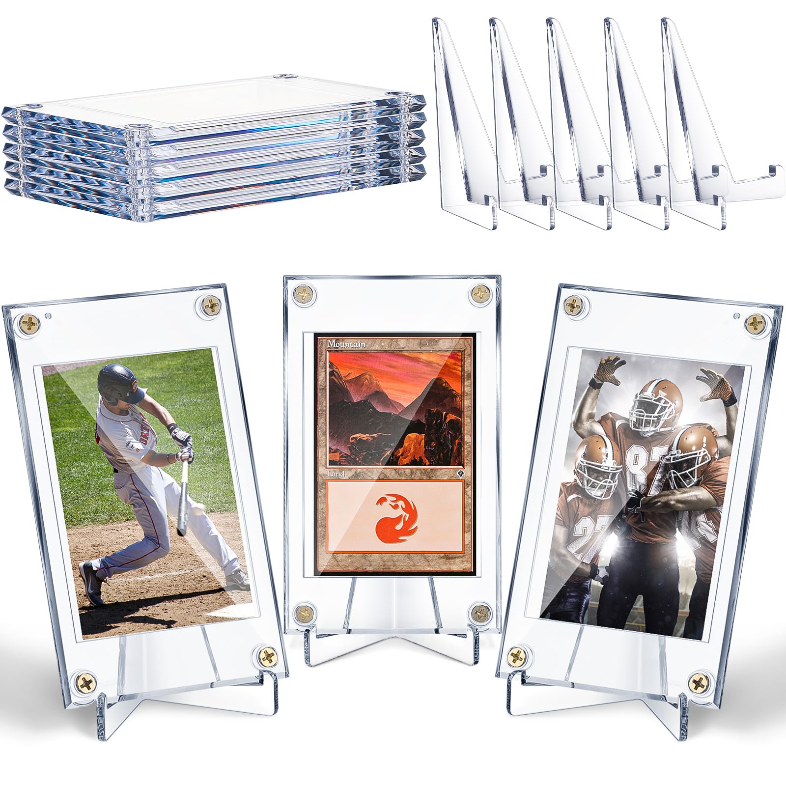 Foto 2 pulgar | Funda Para Tarjetas Coleccionables Con Soporte Expositor, Tarjetero De Béisbol X5 - Venta Internacional.