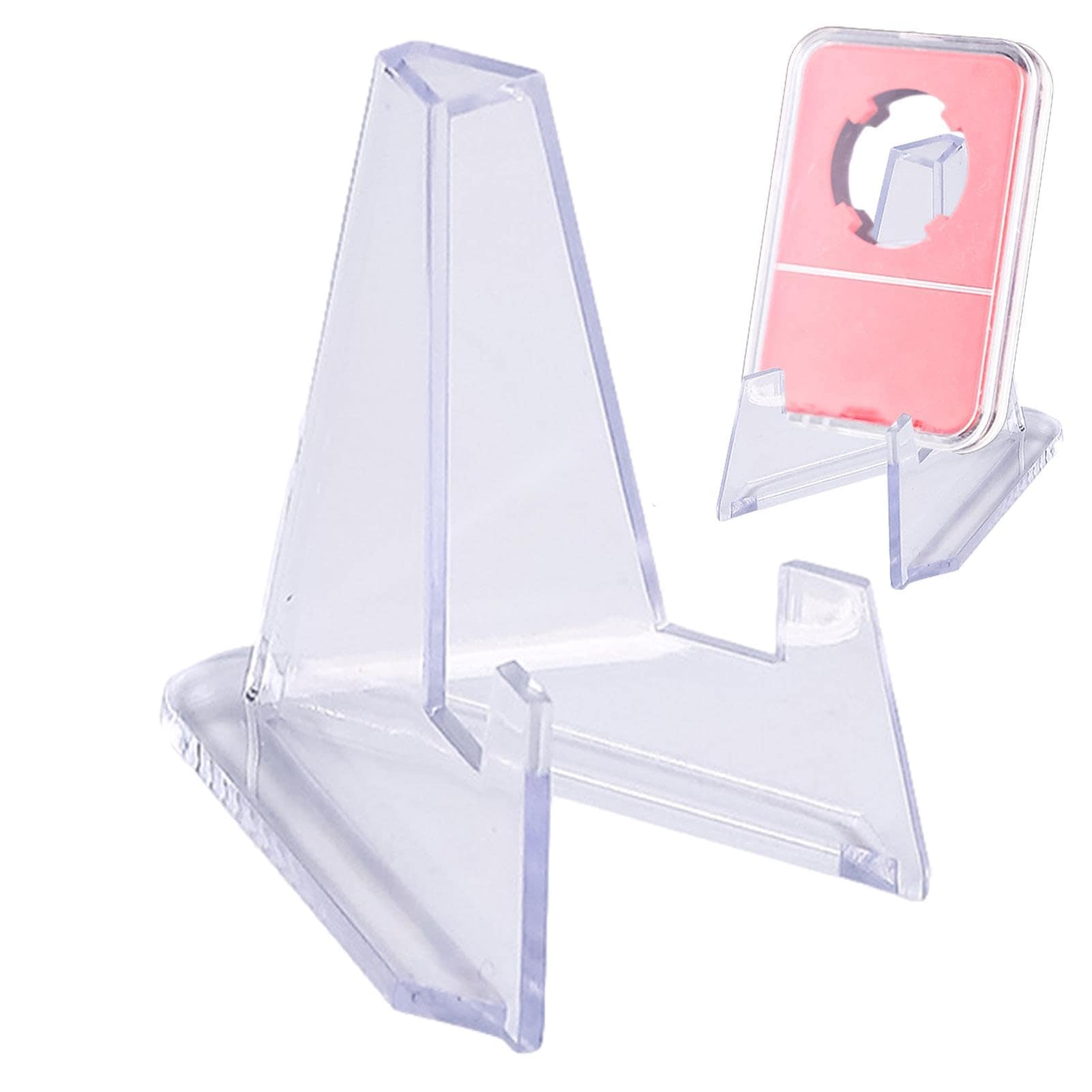 Soporte De Exhibición De Tarjetas De Acrílico Para Monedas, Caballete Transparente - Venta Internacional. $473