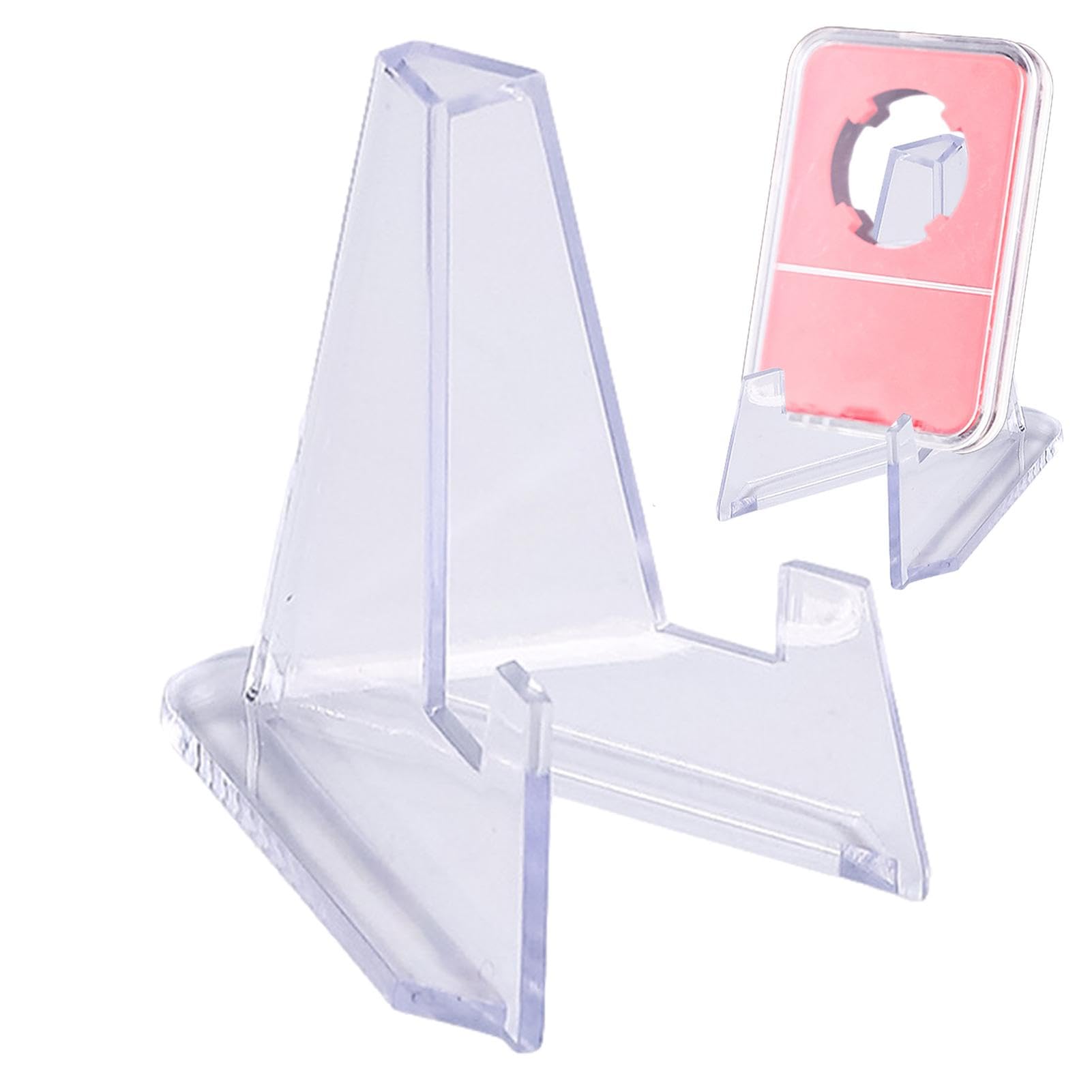 Soporte De Exhibición De Tarjetas De Acrílico Para Monedas, Caballete Transparente - Venta Internacional.
