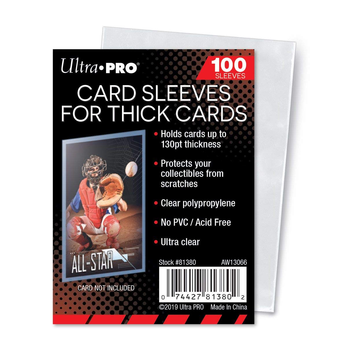 Foto 2 pulgar | Fundas Para Tarjetas Ultra Pro De Plástico Grueso Transparente, 100 Unidades - Venta Internacional.