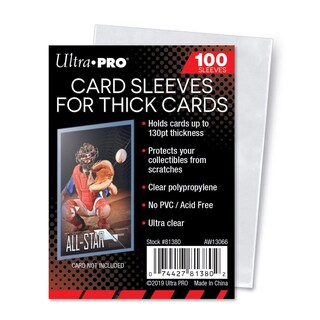 Foto 1 | Fundas Para Tarjetas Ultra Pro De Plástico Grueso Transparente, 100 Unidades - Venta Internacional.