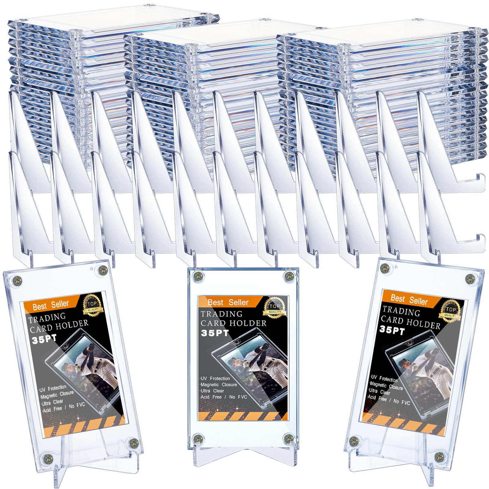 Foto 1 | Tornillo Protector Para Tarjetas Coleccionables Con Soporte De Exhibición Acrílico 35pt - Venta Internacional.
