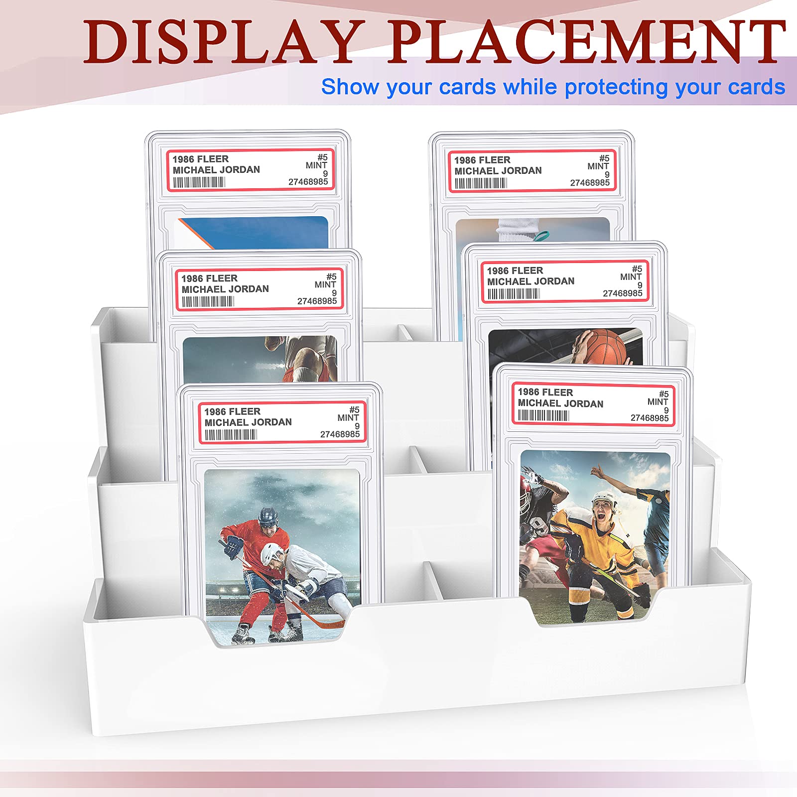 Foto 4 pulgar | Funda Protectora De Tarjetas Gersoniel Acrílica Transparente Con Caja De Almacenamiento - Venta Internacional.