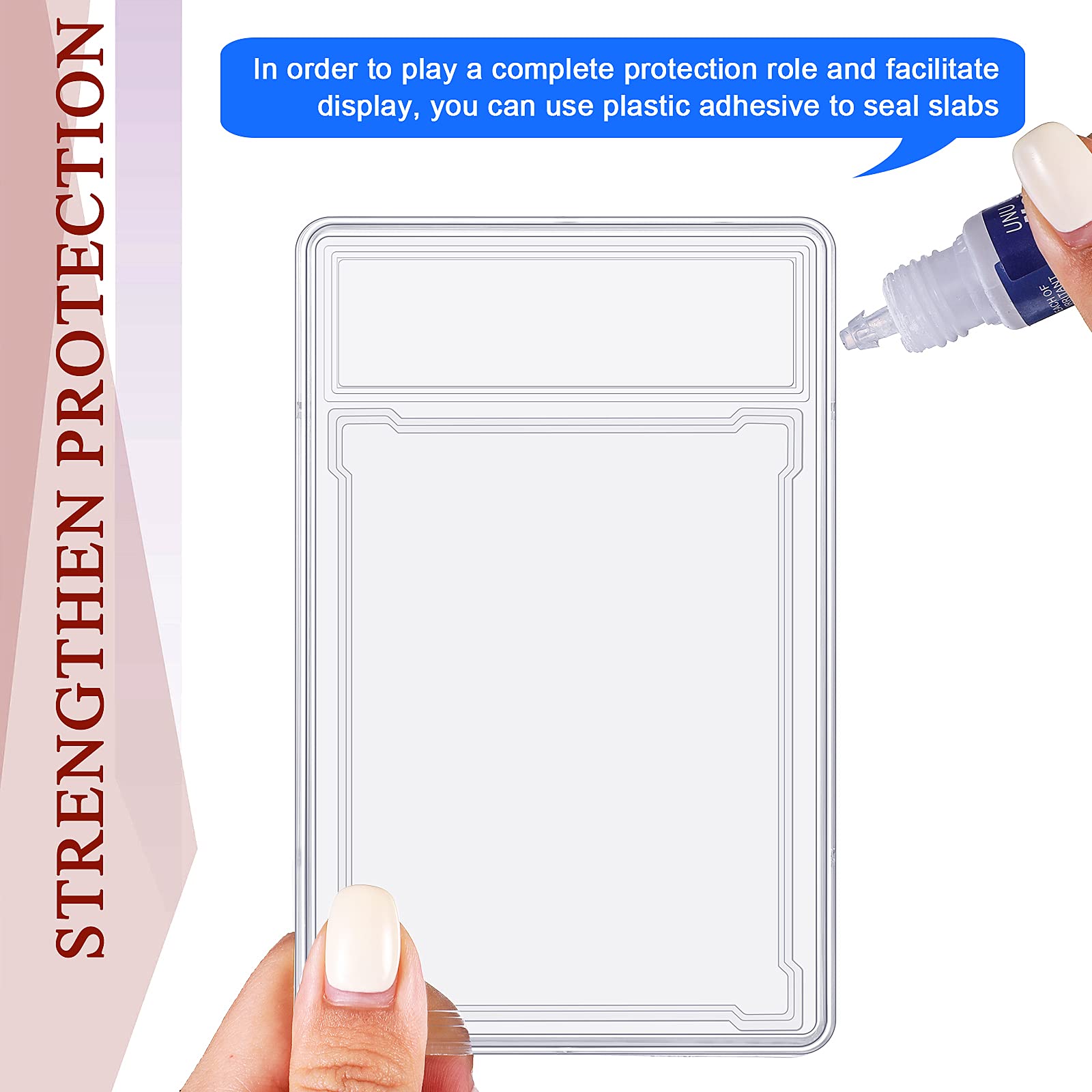 Foto 7 pulgar | Funda Protectora De Tarjetas Gersoniel Acrílica Transparente Con Caja De Almacenamiento - Venta Internacional.