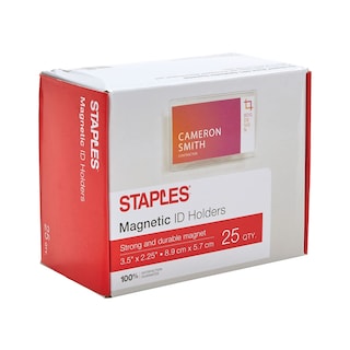 Foto 5 | Soporte Magnético Para Tarjetas Staples 2797800, Transparente, Paquete De 25 - Venta Internacional.