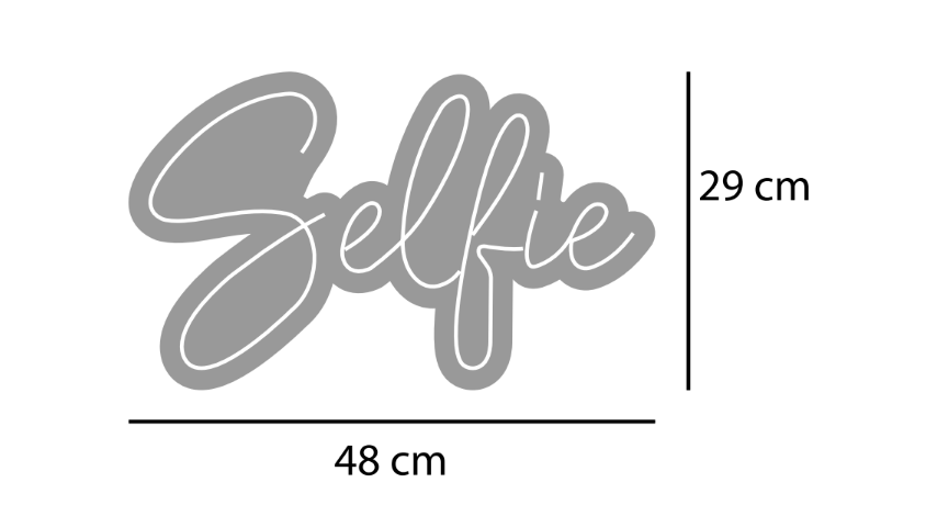 Foto 3 pulgar | Letrero Decorativo Luminoso Led Frase Selfie