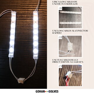 Foto 5 | 5 Módulos 6 Led Directo Iluminación Con Imán Blanco Frío