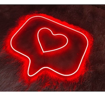 Foto 2 | Letrero Neon Corazón Ultra Brillo Acrilico Grueso Premium