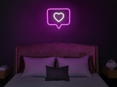 Foto 1 | Letrero Neon Corazón Ultra Brillo Acrilico Grueso Premium
