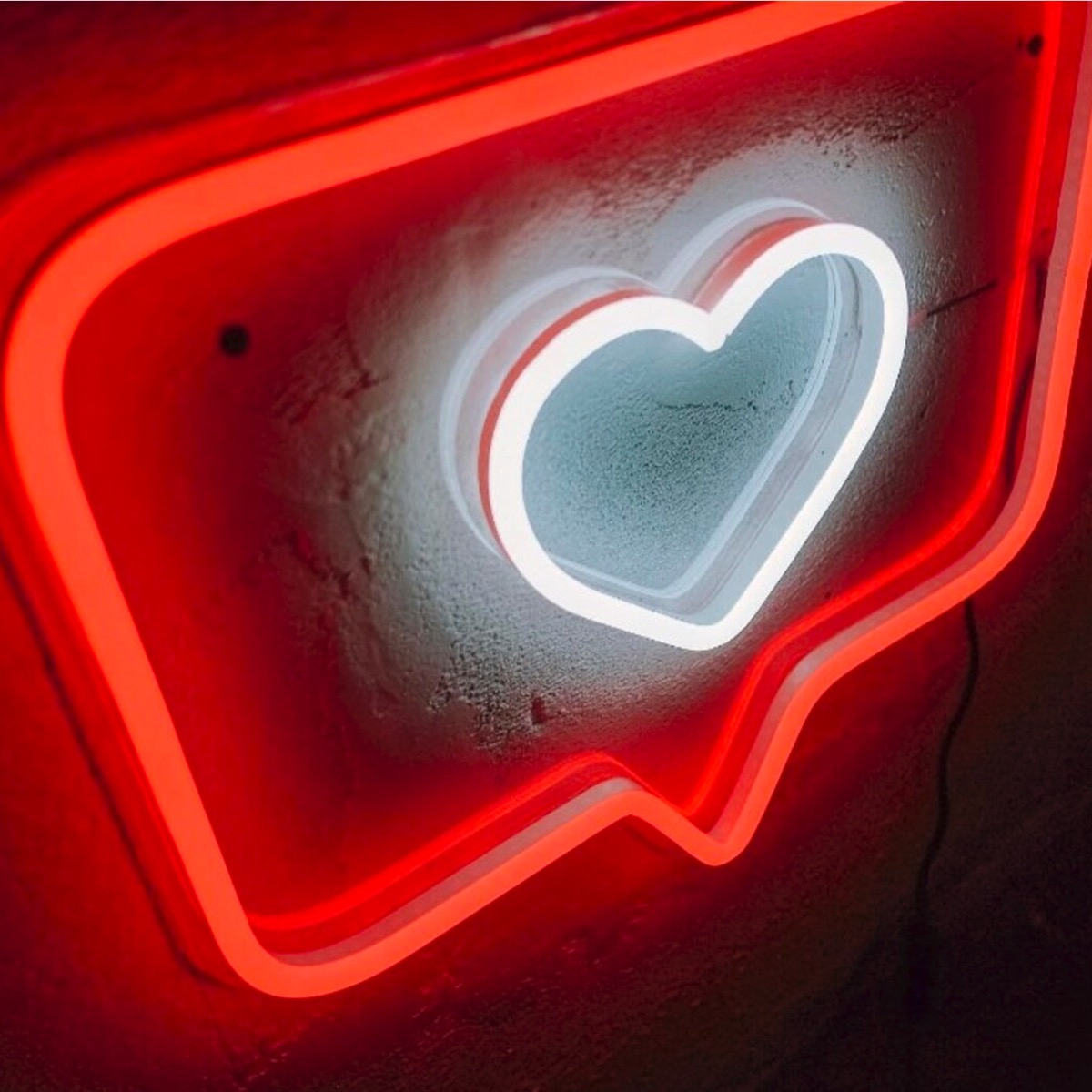 Foto 1 | Letrero Neon Corazón Ultra Brillo Acrilico Grueso Premium