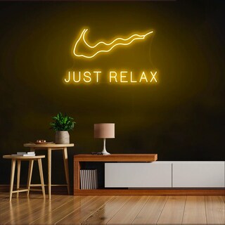 Foto 1 | Letrero Neón Nike Just Relax con Control Remoto