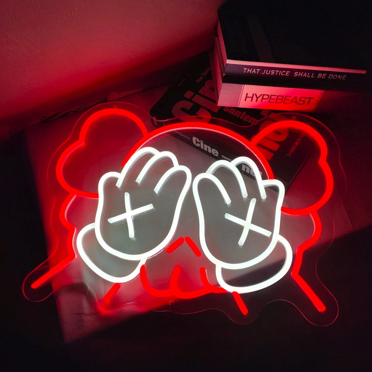 Foto 1 | Letrero Neon Kaws Hypebeast con Control y Acrílico Grueso