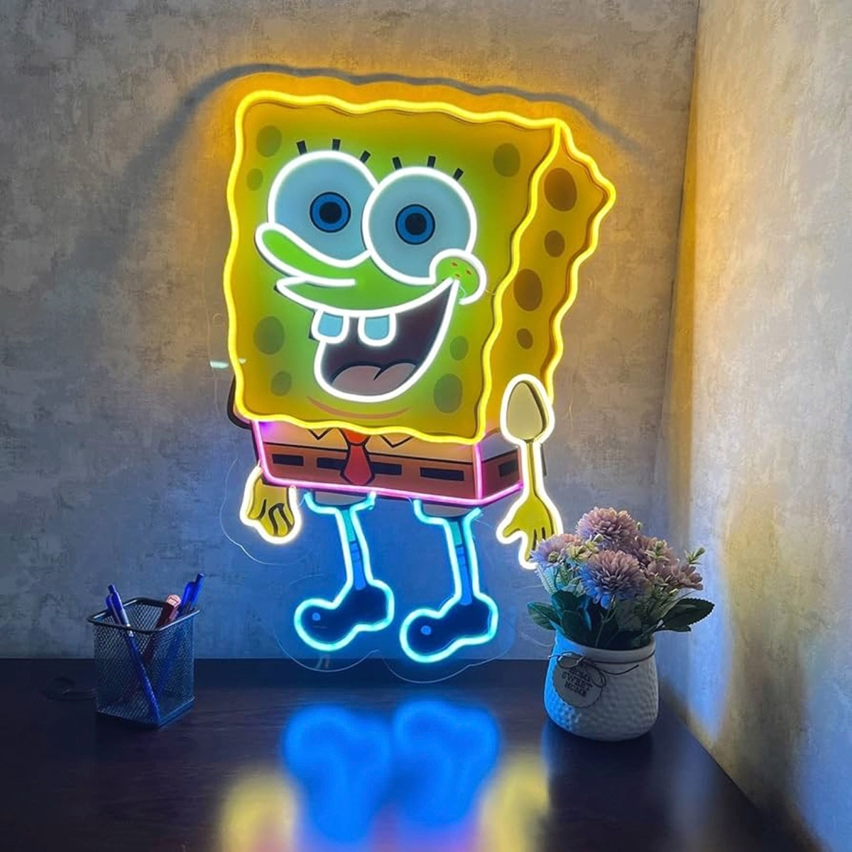Foto 1 | Letrero de Neón LED Bob Esponja con Control de Intensidad