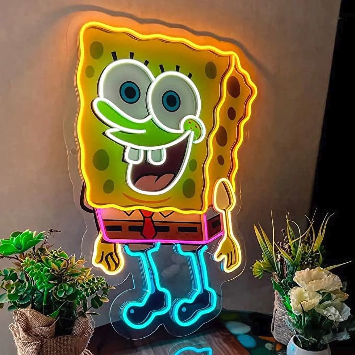 Foto 3 pulgar | Letrero de Neón LED Bob Esponja con Control de Intensidad