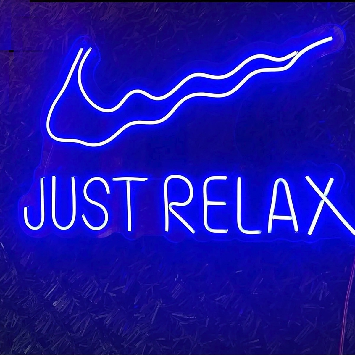 Letrero Neón Nike Just Relax con Control Remoto