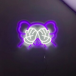 Foto 1 | Letrero de Neón Kaws Hypebeast con Control Acrílico Grueso Ultra Brillante