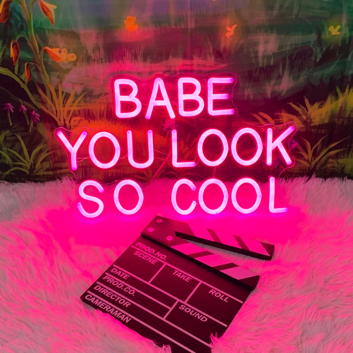Foto 2 pulgar | Letrero Babe You Look So Cool Neon C/ Control Remoto Premium