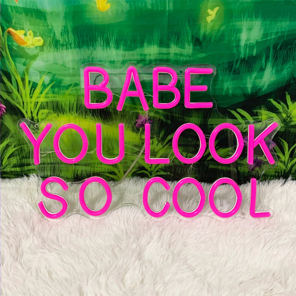 Foto 3 pulgar | Letrero Babe You Look So Cool Neon C/ Control Remoto Premium